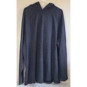 Mens 3XB Apt. 9 Performance Flex Long Sleeve Hoodie Dark Gray Polyester Cotton